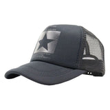 DAIIIBABYYY  - New Summer Unisex Women Men Baseball Caps Male Female Breathable Mesh Snapback Hats Five-pointed Star Driver Sunshade Hat