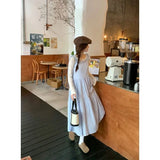 Daiiibabyyy  Korean Style Dress Set Women Spring Gentle Long Plaid Slip Dress Layered Lace Long Sleeve T-shirt Two Piece Set Women Outfits