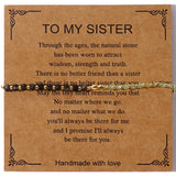 DAIIIBABYYY  -  Dainty Tiny Stone Beaded Chain Stack Gemstone Y2K Trendy Handcrafted Bracelets with Card Gifts Set for Women Men