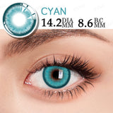Daiiibabyyy  1 Pair Cosmetic Color Lens Korea Cosplay Big Eyes Contact Lens Diameter Large Pink Lens