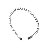Daiiibabyyy  Creative Cross Wave Shape Headband Spring Shape Double Layer Thin Metal Hair Hoop Elastic Headwear Men Hair Bands Wash Face
