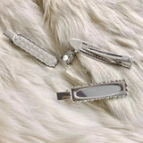 DAIIIBABYYY  -  Y2K Accessories Niche Design Metal Hairpin Korean Charm Crystal Water Drop Pendant Hairwear Jewelry Fashion Sweet Cool Hairpin