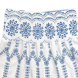 Daiiibabyyy  Bohemian vacation Flower Print Contrast Color Ethnic Loose All Match Long Skirts
