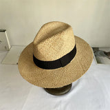 Daiiibabyyy  Summer straw hat 100% paper green ladies summer beach sun protection flat top straw hat шляпа женская летняя