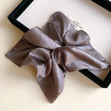 Daiiibabyyy  Korean Square Pleated Pattern Hair Ring Ins Fashion Simple High-end Hair Tie Temperament Hair Accessory
