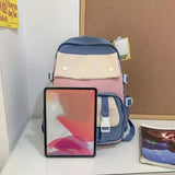 Daiiibabyyy  Fashion Nylon Backpack Large Capacity Korean Color School Bag Multifunction Breathable Book Bag Teenage