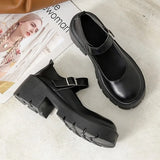 Daiiibabyyy  Women's Shoes Brand Shallow Women's High Heels Fashion Buckle Strap Plus Size Dress Best Seller Heels Women Mary Jane Shoes