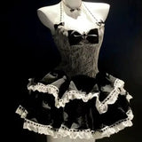 DAIIIBABYYY  -  Japan Dress Sweet Cute Romantic Lace Mini Halter Neck Sexy Dress For Women Fashion Lolita Style Elegant Short Princess Dress