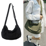 Daiiibabyyy  Vintage Women's Messenger Bag Large Capacity Canvas BookBag Shoulder Bag Casual Crossbody Bag Crossbody Bags for Women