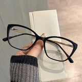 Daiiibabyyy  Material Man Glasses Frames Cat Eye Shape Anti Blue Light Woman Glasses Hot Selling Eyeglass Frames for Women