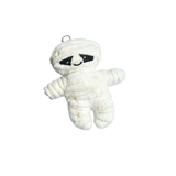 Daiiibabyyy  Cute Skeleton Halloween Plush Keychain Skull Stuffed Bag Pendant Keyring Mummy Style Key Hanging Bag Decoration