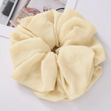Daiiibabyyy  Big Size Chiffon Scrunchies For Muslim Women Custom Elastic Volumizing Oversized Neat stitching Malaysian Bunch Hair Tie