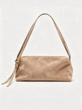 Daiiibabyyy  High Quality Small Zipper Chic Lady Hand Bags Design Suede Vintage Luxury Handbag for Women