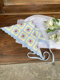 Daiiibabyyy  New Travel Photo Spring New Seaside Atmosphere Hook Flower Triangular Headscarf Women's Pastoral Style Flower Headband