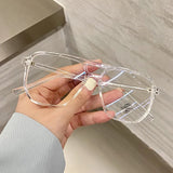 DAIIIBABYYY  -  2024 Fashion Anti-blue Light Glasses Men Women Transparent Computer Glasses Large Frame Retro Eyeglass Square Eyeglasse