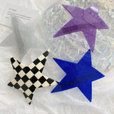 Daiiibabyyy  Women Hair Clips Hair Accessoires Barrettes Headbands Headwear Hairpins Tools Black Star Hairpins for Sweet Girls Korean Fashion