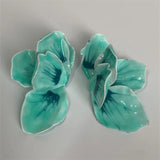 DAIIIBABYYY  -  New Colorful Enamel Drop Glaze Flower Necklace For Women Lace-up Necklace Personality Romantic Jewelry