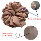Daiiibabyyy  Big Size Chiffon Scrunchies For Muslim Women Custom Elastic Volumizing Oversized Neat stitching Malaysian Bunch Hair Tie