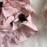 DAIIIBABYYY  -  Japanese Sweet Fresh Lolita New Summer Spliced Elasticized High-waisted Bow Folds Fashion Solid Color Casual Cake Skirts