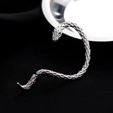 Daiiibabyyy Fashion Punk Style Twining Snake Shape Clip Earrings Stud Cuff Earrings for Women Style Ear Hanging Earrings Party Jewelry