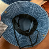 DAIIIBABYYY  -  New Cute Star Sticker Western Cowboy Caps for Women Summer Retro Versatile Outdoor Mountaineering Shade Bucket Hats Men