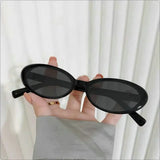 Daiiibabyyy Korean Fashion Anti Blue Light Glasses Women Vintage Small Oval Frame Eye Protection Plain Glasses Cute Decorative Eyewear
