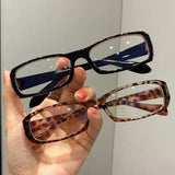 DAIIIBABYYY  -  Vintage Japanese Small Black Square Frame Glasses Y2K Sweet Cool Spicy Girl Anti Blue Light Cosplay Photography Eyeglasses