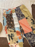 DAIIIBABYYY  -  American Retro Hiphop Flower Print Trousers Summer High Waist Slim Fit Flare Pants Women Y2k E-Girl Fashion Wide Leg