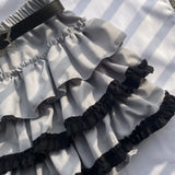 DAIIIBABYYY  -  Y2k Aesthetic A-line Pleated Mini Skirt Ruffled Patchwork Sweet Women Skirts High Waist Slim Streetwear Grunge Faldas Harajuku