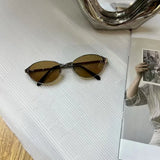 Daiiibabyyy  Oval Shape Woman Sunglasses Korean Style UV400 Protection Sun Glasses Man High Quality Female Sunglass