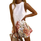 DAIIIBABYYY  -  A Line Sleeveless Mini Length Dress Venezuela Elegant V-Neck Baggy Vacation Beach Dresses Elegant Trendy Ladies outfit