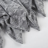 DAIIIBABYYY  -  Y2k Aesthetic Lace Flower Patchwork Mini Skirts Women High Waist Irregular Skirt Summer Streetwear Grunge Fairy Bandage Faldas