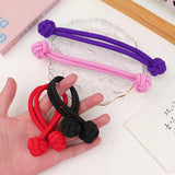 Daiiibabyyy  High Ponytail Rubber Bands Hair Band Elastic Head Rope For Women Korean Scrunchies Hair Tie Knotted Hair Ropes Hair Accessories