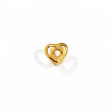 Daiiibabyyy  Hollowed-Out Heart-Shaped Gold Teeth Jewelry, Trendy Dental Accessory, Christmas Bestseller, Hip-Hop Dental Braces