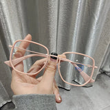 DAIIIBABYYY  -  Square Blue Light Blocking Glasses Man and Women Pink Wine Black Square Frame Eyeglasses Fashion Vision Spectacles Oculos