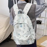 Daiiibabyyy  Fashion Kawaii Y2k Backpack Preppy Cute Star Print Girls Schoolbags High-capacity Outdoor Travel Backpacks for Women Students