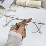 Daiiibabyyy  Men's and Women's Portable Reading Glasses, Fashionable Ultra Light Glasses, Anti Blue Light Presbyopia Glasses, 0 To+400