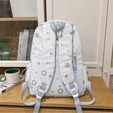 Daiiibabyyy  Fashion Kawaii Y2k Backpack Preppy Cute Star Print Girls Schoolbags High-capacity Outdoor Travel Backpacks for Women Students