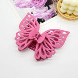 Daiiibabyyy  Large Double-layer Hollow Butterfly Grab Clip Diamond-encrusted Hairpin  Shark Clip  Disc Hair Clip  Fashion Headgear