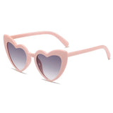 Daiiibabyyy  New Love Women's Sunglasses Fashion Trend Big Face Look Thin Girl Cute Design Sense Peach Heart Sunglasses
