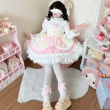 DAIIIBABYYY  -  Japan Anime Lolita Jsk Mini Dress Set Women Sweet Magic Ruffles Princess Cosplay Costumes Party Dresses Cute Dress