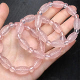 DAIIIBABYYY  -  Rose Quartz Mosaic Bead Bracelet Jewelry For Woman Man Healing Wealth Beads Crystal Gift 1pcs