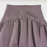 Daiiibabyyy  Women Vintage Plaid Midi Skirt High Waist Pleated Flowy A Line Long Skirt Casual Daily Checkered Skirts