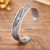 DAIIIBABYYY  -  Tree of Life Stainless Steel Zinc Alloy Magnetic Open Bracelet for Men and Women Fashion Retro Jewelry Gift New 2024