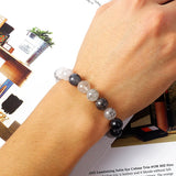 DAIIIBABYYY  -  Reiki Tourmaline Bracelets Men Natural Black QuartzRutilated Beaded Positive Energy Magnetic Field Bracelets for Women Jewelry