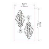 Daiiibabyyy  1 Sheet Foot Lace Tattoo Sticker Waterproof and Durable Temporary Tattoo