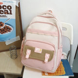 Daiiibabyyy  New Korean Style Travel Backpack Large Capacity Multi-pockets Student School Bag Waterproof Laptop Backpack Daily Use