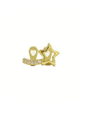 Daiiibabyyy  1Pcs Fashionable Women's Tooth Jewelry, Hollow Five-Pointed Star And Bar Zirconia Double Tooth Accessories
