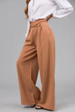 DAIIIBABYYY  -  Casual Fashion Zipper Pocket Straight Leg Pants Women's Wide Leg