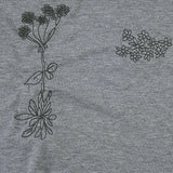 Daiiibabyyy  American Style Vintage Plant Print Basic Long Sleeved T-shirt Women V-neck Slim Fit Base Y2K Spicy Girl Top